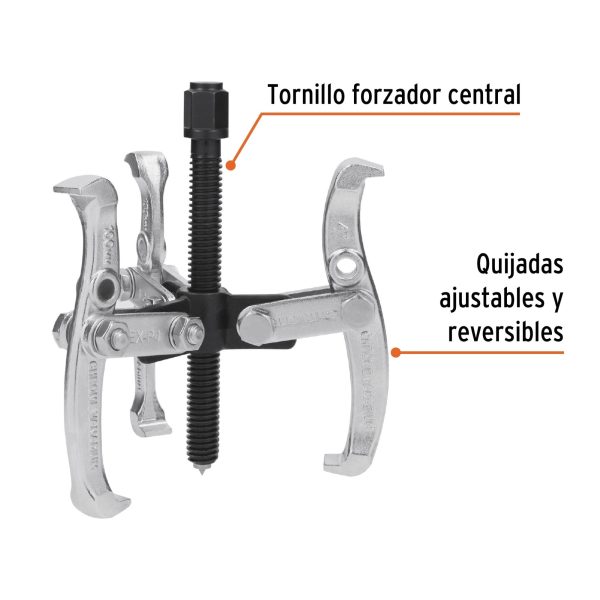 Extractor Reversible De 3 Brazos 0.5 Toneladas Abre 127 mm - Imagen 3