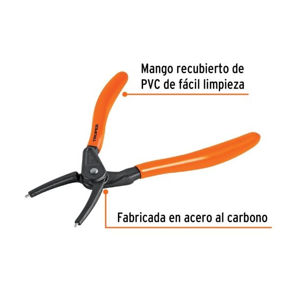 Alicate Con Punta De 7" Recta Para Cerrar Anillos Prof - Imagen 3